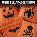 95pcs Halloween Burlap Drawstring Bags 4 Designs Candy Gift Bags Favor Pouches