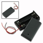 2x 2-aa Slot Battery 3v Holder Compartment Case Plastic On off Switch Cover Lid
