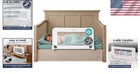 Folding Classic White Bed Rail For Toddlers - Safe  Durable   Machine Washable