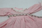 Baby Girls Vintage Dress Size 2  Pink White Lace Frilly Pageant Cute Long