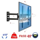 Full Motion Tv Wall Mount Bracket Tilt Swivel 32 37 40 47 55 65 70 Inch Lcd Led