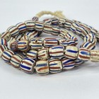 American Flag Venetian Trade Beads 38 Inch