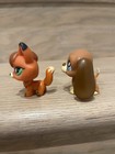Littlest Pet Shop Authentic Lps Red Fox  807   Basset Hound Dog  808 Hasbro 2007