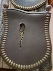 Vintage Leather   Brass Horse Hame Covers  Brass Knobs  Equestrian Parade Gear 