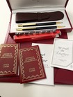 Must De Cartier Ball Point Pen Mechanical Pencil Set New In Original  Box