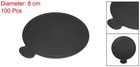 100pcs Mini Cake Boards  Mousse Cake Cardboards Round For Cake Bases  black 