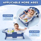 Baby Bathtub collapsible Baby Bath Tub With Thermometer  Soft Floating