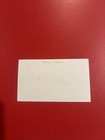 Johnny Mathis Signed Auto 3x5 Index Card Wonderful Wonderful