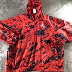 Georgia Bulldogs Nike Jacket   Mens Xl Red Black Camo  Quarter Zip Windbreaker