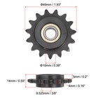 2pcs  35 Chain Idler Sprocket 10mm Bore 3 8  Pitch 15 Tooth Tensioner
