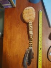 Native American Indian Rattle  Hand Made With Turtles Shell