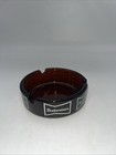 Vtg Advertising Budweiser King Of Beers Amber Glass Ashtray 3 5   