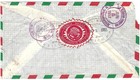 1953 Registered Mexico Cover To Usa Nice Backstamps