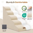 Dog Stairs For High Beds  Extra Tall 24 5  5-step Pet Steps For Medium   Smal   