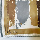 Vintage Vera Neumann Long Scarf Abstract Brushstrokes Grey Brown Tan 14 X 43 5