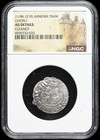 Armenia 1198-1219 Ad Levon I Silver Tram Knights Templar Coin Of Crusades Ngc Au