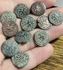 Attractive Early 1600s 2 Maravedis Spanish Colonial Old Coin Pirate Gold Era 1ea