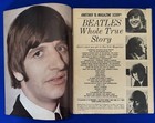 Vintage 1966 Beatles Whole True Story Magazine-16 Scoop -7 Color Pin-ups 100 Pix