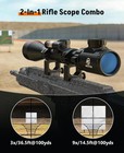 3-9x40 Rifle Scope With 5 Levels Red And Green Illuminated Reticle - Riflescope