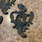 Lot Of 3 Keeler Brass K-1827 Ornate Keyhole Escutcheon Plates French Rococo 3 