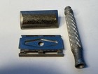 Vintage British Gillette  Tech 3 Piece Ball End Double Edge Safety Razor England
