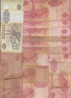 Angola    lot Of 12  Old Issue  Banknotes With Faults damage  A39