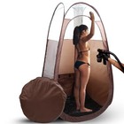 Large Spray Tan Tent     Deluxe Pop Up Tent Portable Tanning Booth With Brown