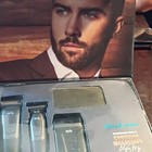 Brookstone 3-in-1 Shaving Kit Set W  Electric Shaver   Trimmer  Black