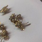 Lot Of 3 Beautiful Costume Earrings Vintage - Modern Clip On Clip-on Gold Tone
