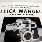 Leica Manual And Data Book Camera Equipment Supplement 13th Ed 1958 Photos Vtg