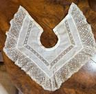 Antique Textile - Large Bobbin Lace Collar - Circa 1900 - Handmade