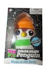 Nee Doh Squishmas Polar Glow Penguin Glow-in-the-dark Squeeze Orange Hat X1