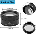 40x Jewelers Loupe Magnifier Light Jewelry Eye Loop Pocket Magnifying Glass Coin