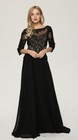 Special Occasion Formal Sheer Embroidery Beaded Long Evening Gown Prom Dress