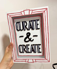 New Ashland Curate   Create Wall Decor Plaque 7 5  X 10  Home And Work Free Ship