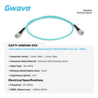 2 4mm Male To 2 4mm Male Rg-405ss Flexible Cable    Dc-50ghz