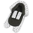 Baby   Toddler 2-in-1 Car Seat Head Support   Strap Covers - Dots