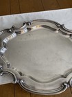 Vtg Reed   Barton Silverplate Victorian Pattern X-large 22    Serving Tray Platter