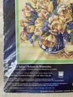 Janlynn Watercolor Tulips  Needlepoint Picture Pillow Kit 14 X 14