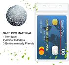 Card Holder Waterproof Id Clear Theme Park Business Credit Badge Vertical Name