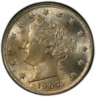 1907 5c Pcgs Ms 64   Liberty Nickel With Near Flawless Reverse 