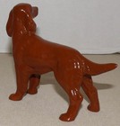 Vintage 5  Long Standing Irish Setter Dog Porcelain Figurine With Printed Mark