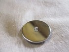 Glass Dome Pic Button -- Lady Liberty Red White Blue America  land Of The Free 