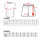 Victorious Men s Casual Gradient Ombre T-shirt With Drawstring Shorts Set St402