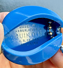 Gulf Gas Vintage Chatham Center Advertising Quikoin Rubber Coin Holder -blue