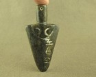 Antique Chinese Hongshan Culture Old Jade Carved Mysterious Symbol Sword Pendant