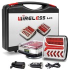 Wireless Led Trailer Lights Rechargeable Towing Light Kit For Truck 7 Pin Plug