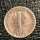 Vintage Vf 1929 S Mercury Silver Dime-old Us Coin-nov533