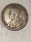 1912 Canada Twenty Five Cents Quarter George V  925 Silver Free Shipping
