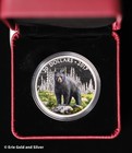 2017  20 The Bold Black Bear Canada Colorized Silver Coin   Ogp